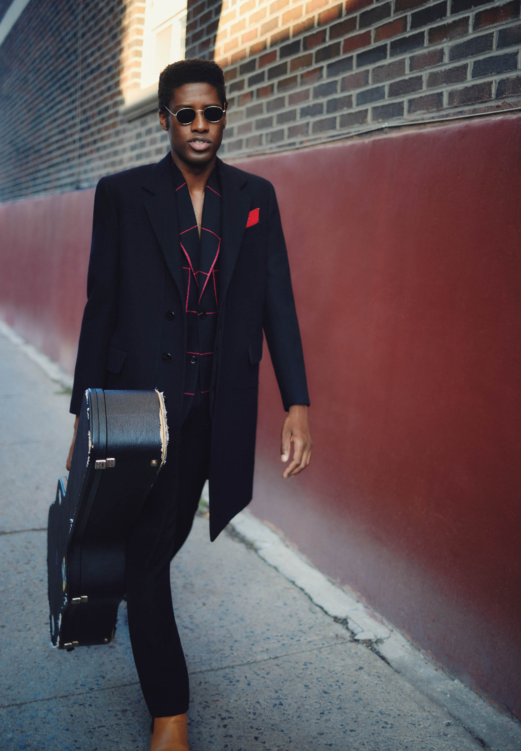 Clerel Soul Musician Montreal with guitar. 