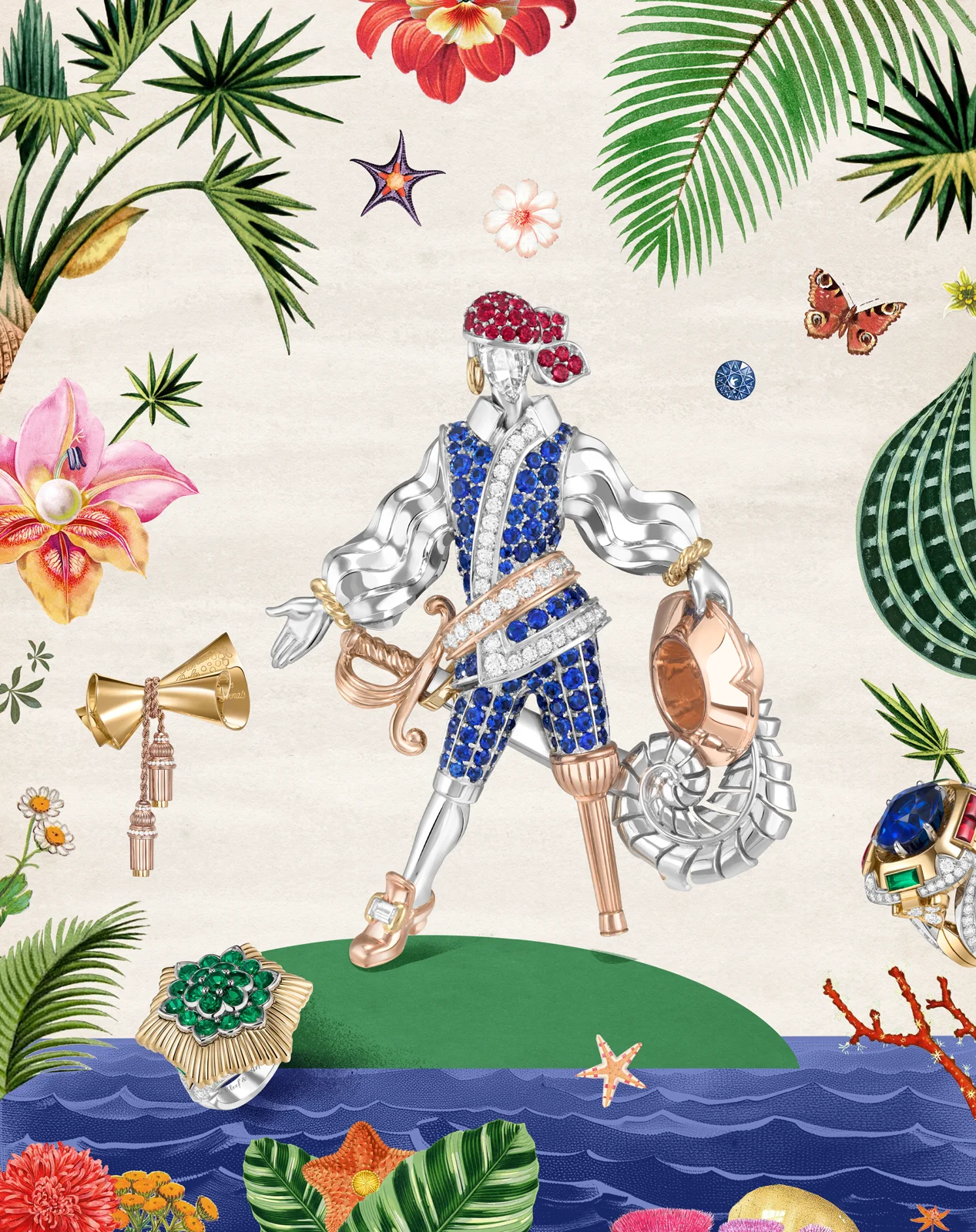 Van Cleef & Arpels Reinterprets Treasure Island for a High Jewellery Collection