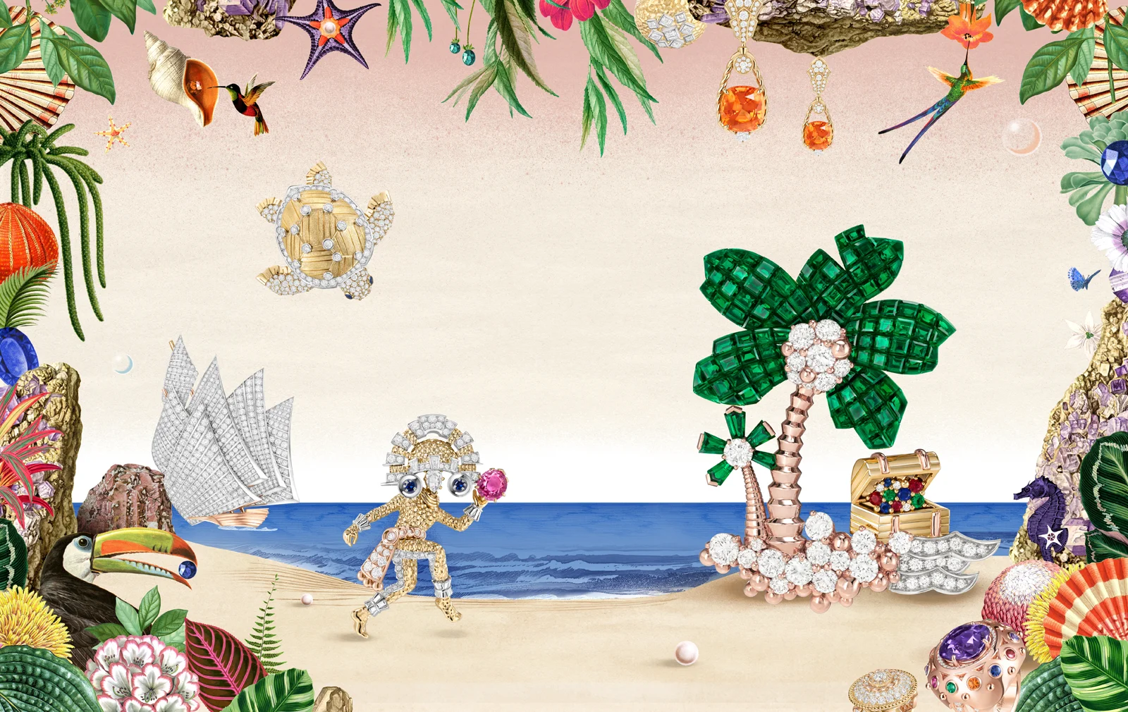 Van Cleef & Arpels Reinterprets Treasure Island for a High Jewellery Collection